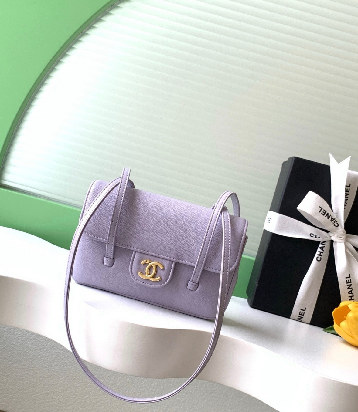 26P Purple Chanel Bag